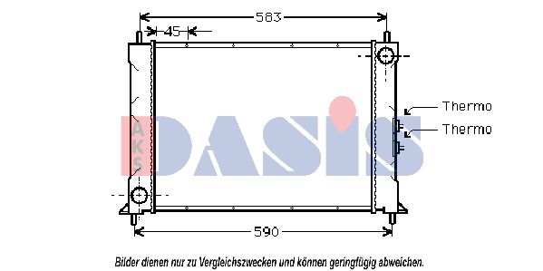 AKS DASIS Radiators, Motora dzesēšanas sistēma 370390N